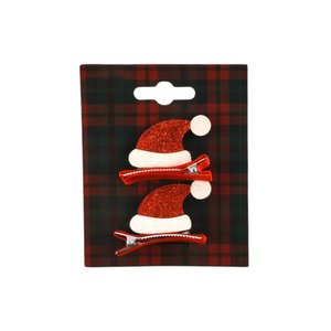 Xmas Đảng Tóc Phụ Kiện 2Pcs <span class=keywords><strong>Mini</strong></span> Giáng Sinh Santa <span class=keywords><strong>Hat</strong></span> Tóc <span class=keywords><strong>Clip</strong></span> Kẹp Tóc Xmas Tóc Barrettes Kỳ Nghỉ Alligator <span class=keywords><strong>Clip</strong></span> - Product Image 3