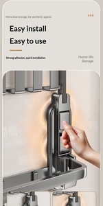 Portasciugamani Pieghevole in Acciaio al Carbonio Personalizzato OEM con Ganci e Quattro Ventose, Speciale <span class=keywords><strong>Porta</strong></span> <span class=keywords><strong>Asciugamani</strong></span> da Bagno - Product Image 4