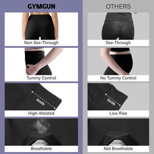 3 Pack for <strong>Leggings</strong> <strong>Pockets</strong> for Women Butt Lift High Waisted Tummy Control Workout Yoga Reg Plus Size Color Blocking Full - Product Image 4