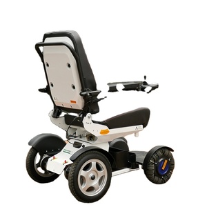 Sedia a rotelle elettrica motorizzata in lega di alluminio con sedile a forma di memoria e sedia per la mobilità in piedi - Product Image 5