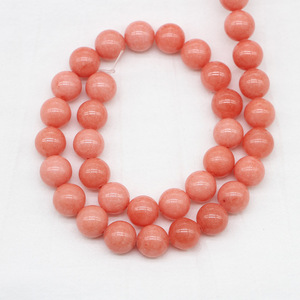Natural Stone Loose Round Beads Color B Orange <b>Red</b> For DIY <b>Bracelets</b> Yiwu Origin ST0085 - Product Image 4