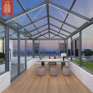 Veranda Prefabbricata in Lega di Alluminio con Struttura in Vetro e Soffitto Alto, per Uso Industriale, Officina, Studio e Giardino - Product Image 1