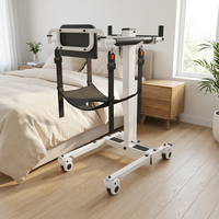 Lève-personne électrique AY06, capacité 440 lbs, palan de transfert médical avec sangle, chaise d'aide à la mobilité pliable pour personnes âgées et soins à domicile