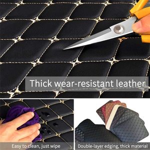 Muchkey 3D ecológico para Porsche <span class=keywords><strong>Macan</strong></span> 2014 2015 2016 2017 2018 alfombrillas de cuero de lujo para coche - Product Image 6