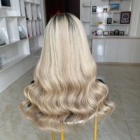 Pelucas de Cabello Humano de Lujo Listas para Enviar, Pelucas de Cabello Virgen con Encaje, Pelucas de Cabello Humano sin Pegamento, Pelucas de Encaje Completo Rubias