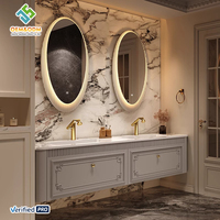 OEM Moderne 2025 Juerte Farmhouse Salles de bains Vanités Ensemble complet de meubles Table Bureau Cabinet Panneau Miroir Robinet d'évier pour salle de bain