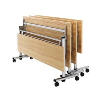 Table d'étude de réunion pliable mobile multifonctionnelle personnalisée en gros de la meilleure qualité en usine
