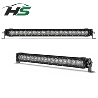 Barre lumineuse LED HSSH 20 30 40 50 pouces à faisceau spot simple pour tout-terrain, 100W 9-36V, pour ATV, UTV et voitures modifiées