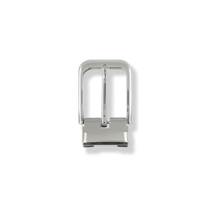 Fibbia per cintura ILAN da 3,5 cm in metallo argentato per ricambio cintura da uomo - Product Image 1