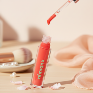 02 Coral Panel Peach Manu Glow Jelly Lip Serum Brillo Labial Premium - Product Image 3