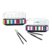 Kit de peinture corporelle phosphorescente de haute qualité à 6 couleurs arc-en-ciel, à base de plantes naturelles, inoffensif pour la peau, pour le visage, livraison directe