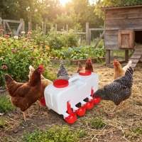 Nouvelle abreuvoir automatique MUHE MH-29 10L pour volailles, bol à eau réglable en plastique pour poussins, poules et canards