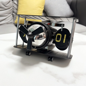Avion de chasse allemand Vintage Custom Table Avion Horloge murale décorative avec rabat rétro <span class=keywords><strong>Flip</strong></span> Clock - Product Image 6