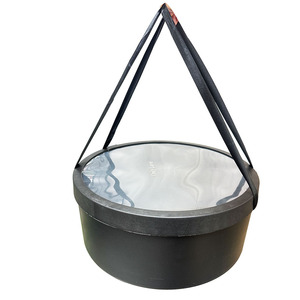 Caja de Regalo Navideña de Lujo Ecológica con Forma de Flor, Ventana Transparente, Impresión de Logotipo, Embalaje de Entrega Vacío para Artesanías - Product Image 3