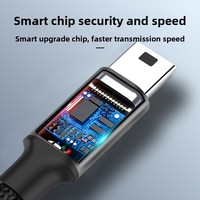 Câble en cuivre Type-C vers Mini-USB avec connecteur en T pour ordinateurs portables, appareils photo et disques durs – Transfert de données et charge