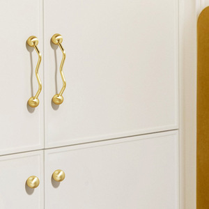 Tiradores de Puerta de Armario Change Seung Jun, Aleación de Zinc, Estilo Moderno Minimalista, Dorado, Plateado, Blanco, Forma de Barra, Tirador de Cajón - Product Image 2