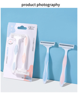 Lmltop Underarm Legs Hair Removal for Women Shaver <strong>Razor</strong> 2pcs <strong>Double</strong> <strong>Edge</strong> <strong>Razor</strong> Blades Safety Disposable Shaving <strong>Razor</strong> A0910 - Product Image 6