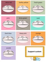 Ensemble repas bébé en silicone mignon avec motif animal - Assiette réutilisable pour nouveau-nés - Meilleure vente - Coffret cadeau pour bébés
