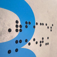Panneaux de signalisation en aluminium composite personnalisés pour bureau, affichage texturé, relief 3D, braille, impression UV, symboles graphiques