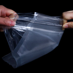 Bolsa de Plástico con Refuerzo Lateral de Grado Supermercado para Envasado al Vacío de Alimentos - para Pizza, Ensaladas, Pasteles, Alimentos Enlatados - Product Image 1