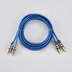 jld audio high shielded RCA cable OFC copper wire for car with flexible matte jacket wire