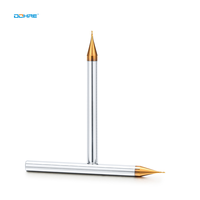 DOHRE Fraise miniature à deux dents en carbure monobloc haute dureté 0,5 mm pour la découpe de métaux