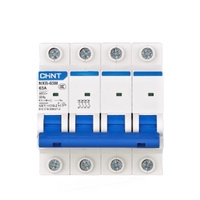 Disjoncteur miniature Chint NXB-63A courbe D, 400V 10kA, montage sur rail DIN, protection thermomagnétique