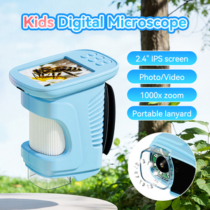 Inskam E209 <span class=keywords><strong>Microscopio</strong></span> <span class=keywords><strong>e</strong></span> <span class=keywords><strong>Telescopio</strong></span> Digitale 2-in-1 per Bambini, HD 1080P, Giocattolo STEM Portatile per Esplorazione della Natura all'Aperto - Product Image 4