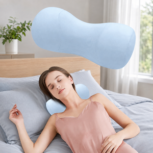 Oreiller ergonomique en forme de U pour le soutien du cou, en mousse à mémoire de forme, orthopédique, cervical, couleur unie, design moderne pour adultes - Product Image 1