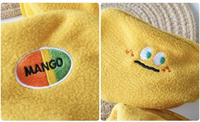Jouet pour chien en peluche à motif de fruits de dessin animé - Durable, résistant aux morsures, interactif, pour usage en intérieur