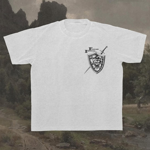 Camisetas Personalizadas para Hombre con Impresión de Logotipo Frontal, 100% Algodón Tejido, 250g, Corte Holgado, Cuello Redondo, Manga Corta - Product Image 2