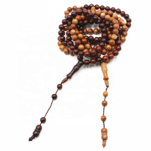 Bracelet de prière musulman <span class=keywords><strong>en</strong></span> <span class=keywords><strong>bois</strong></span> avec <span class=keywords><strong>perles</strong></span> de 8 mm et pendentif croix, idée cadeau pour fabricants <span class=keywords><strong>en</strong></span> gros - Product Image 3