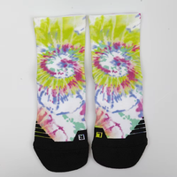 Chaussettes de sport de compression personnalisées pour adultes et jeunes, imprimées sur mesure, sublimées, pour le cyclisme