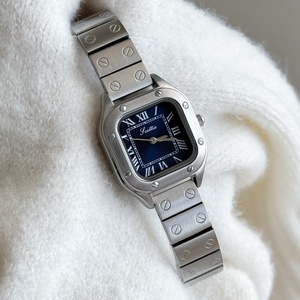 Scottie 9896 Orologio Classico Quadrato <span class=keywords><strong>Vintage</strong></span> con Quadrante Romano e Cinturino in Acciaio Inossidabile, Design di Lusso per Signora - Product Image 4