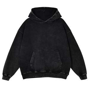 Men's 90s <b>Retro</b> Streetwear Hoodie Oversized Acid Wash Couples <b>Sweatshirt</b> Unisex Design - Product Image 1