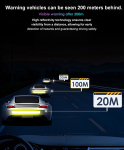 Ruban Réfléchissant Microprismatique de Sécurité Auto-Adhésif de Qualité Ingénierie, en PET, Résistant à la Déchirure, Étanche, Conforme ECE, Durée de Vie 3-5 Ans - Product Image 6
