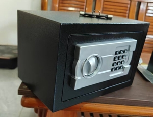 Electronic Digital Safe <b>Box</b> <b>with</b> Keypad <b>Lock</b> Black Security Vault for Home Office Use - Product Image 4