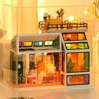 Kit de maison miniature IIECREATE pour maison de poupée adulte, bricolage chaud, artisanat pour enfants, puzzle 3D, accessoires, matériau en bois, best-seller aux Philippines