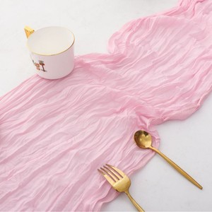 Nappe <span class=keywords><strong>de</strong></span> table en <span class=keywords><strong>gaze</strong></span> froissée style bohème rustique, prête à l'emploi, pour décoration <span class=keywords><strong>de</strong></span> mariage et <span class=keywords><strong>de</strong></span> fête, taille personnalisée, plusieurs couleurs – Meilleures ventes - Product Image 3