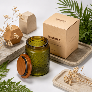 Couvercle en bois naturel pour bocal à bougie à large ouverture, couvercle en bois massif pour bocaux d'huiles essentielles, contenants à bougies et parfums d'intérieur - Product Image 1