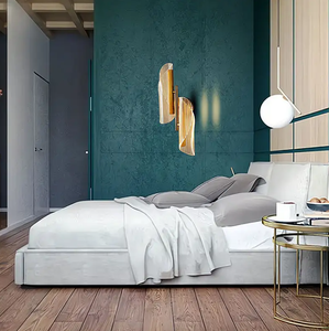 Modern Creative Simple <b>Sconce</b> Bedroom Metal Acrylic Transparent Streamer Decorative LED <b>Wall</b> Lamp - Product Image 4