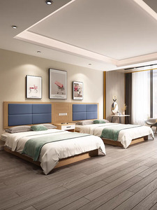 Prezzo competitivo appartamento tre cinque stelle <span class=keywords><strong>Hotel</strong></span> mobili in legno camera da <span class=keywords><strong>letto</strong></span> Queen Size <span class=keywords><strong>letto</strong></span> matrimoniale - Product Image 4