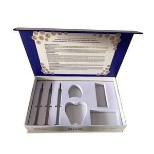 Boîte d'emballage sur mesure de luxe écologique pour système de blanchiment dentaire à domicile, avec lamination mate, éponge EVA et fermeture magnétique pour soins personnels - Product Image 1