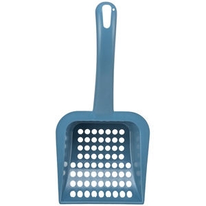 Paletta per lettiera per gatti blu di grandi dimensioni con design perforato per una facile cernita e pulizia - Product Image 2