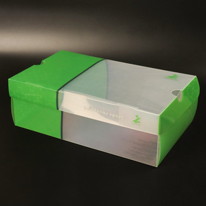Caja de Zapatos de Lujo, Caja de Zapatos de Plástico PP Twill con Abertura Frontal, Organizadores de Almacenamiento de Zapatos de Plástico Transparente Apilables - Product Image 3