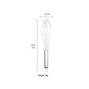 Batidor de Huevos Semiautomático de Acero Inoxidable, Varilla Giratoria para Batir Huevos, Herramienta para Hornear, Mezclador de Crema y Huevos, Grado Alimenticio - Product Image 3