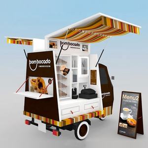 Carretto Mobile per Alimenti in Vendita, Banco Espositivo per <span class=keywords><strong>Snack</strong></span> / Carretto Mobile per Fast Food e Cupcake - Product Image 4