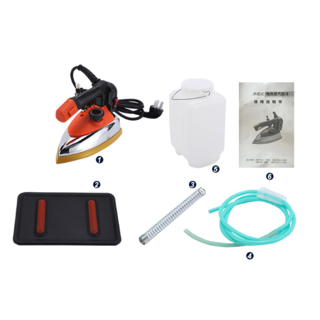 YL-94A 900W Highly Efficient Gravity Feed Iron 400ml Water Tank Steam Generator Electric Coated Non-Stick Ceramic Soleplate 2m