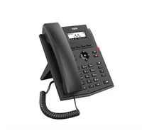 Teléfono VoIP MaxComm X301 Negro con Soporte G.711/G.729A/B para Redes LAN y IP con Cable en Oficina