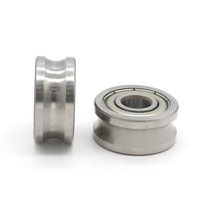 Fournisseur de roulements à billes à gorge profonde non standard LR50/8-2RZZ, poulies métalliques à gorge en U, vente en gros, 8*24*11mm - Product Image 1